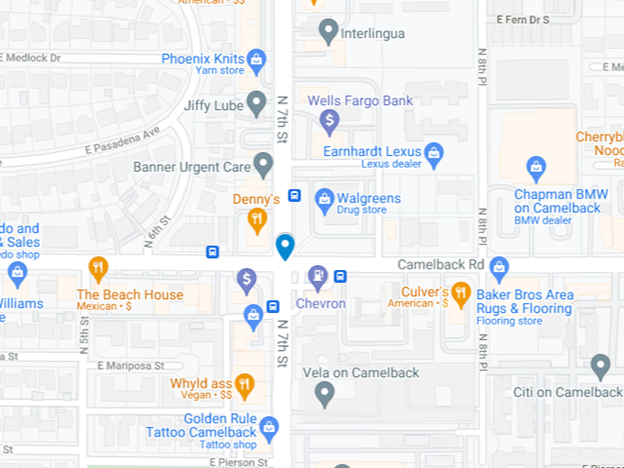 pedestrian-related accident near 7th st and camelback rd