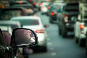 traffic buildup after multiple lanes closed