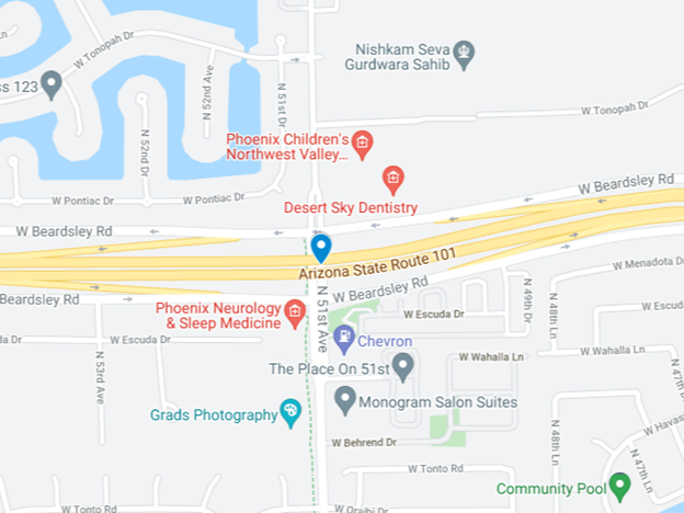 google map image of loop 101