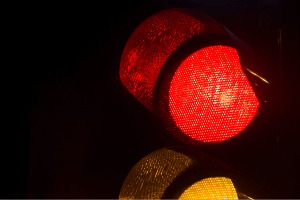 Red traffic light