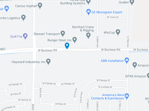 google map image of vehicle fire site