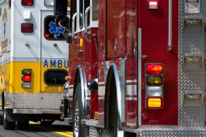 emergency vehicles daytime responding
