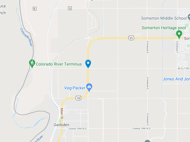 Colorado River Terminus map