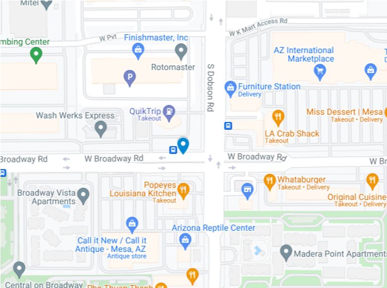 Map of accident scene 