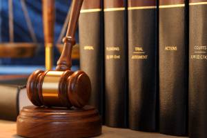 gavel resting on desk