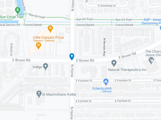 image of site of school crash in mesa