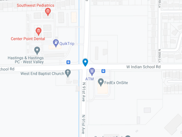 map showing location of fiery crash