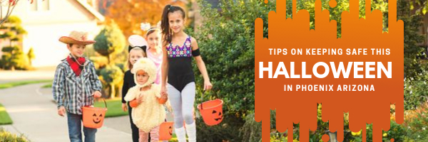 young children trick-or-treating during the day