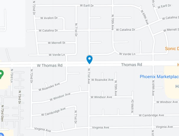 Map of fatal hit-and-run crash