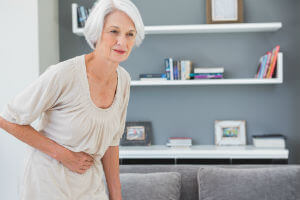 woman in pain