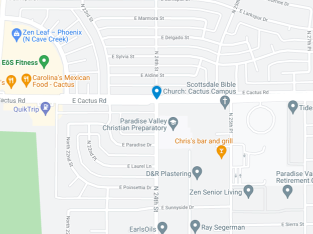 google map img of crash scene in north phoenix
