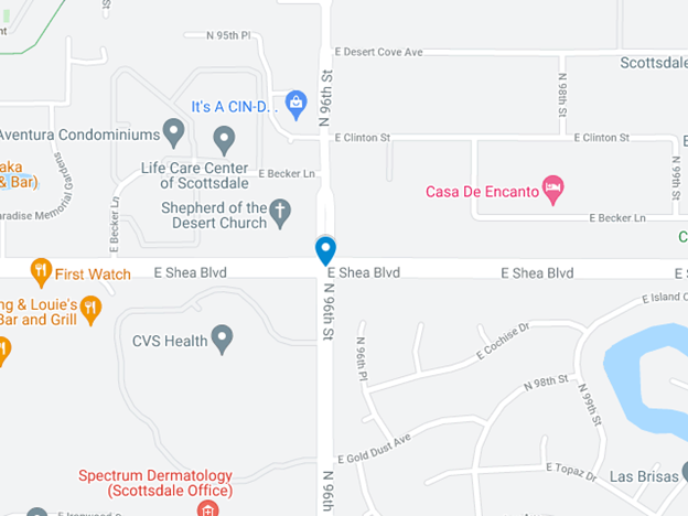 pedestrian injured near 96 street and shea boulevard