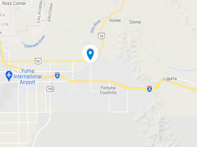 google map of yuma airport near u.s. 95