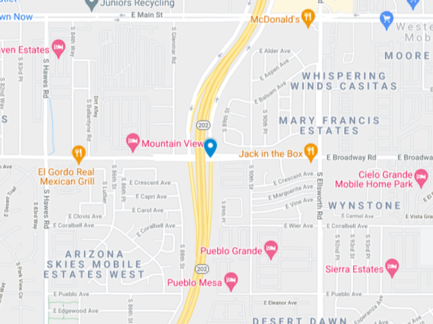 fatal collision on broadway road along loop 202 overpass