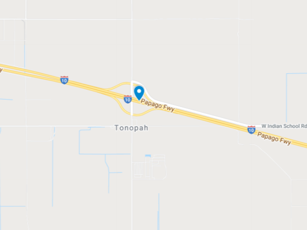 map of I-10 in Tonopah