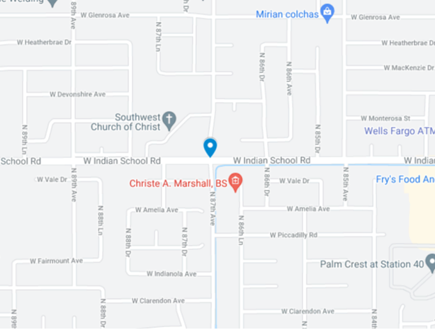 Maryvale Village map