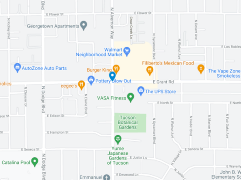 Map of accident scene 