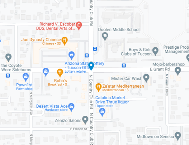 North Country Club Road map