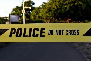 police do not cross sign