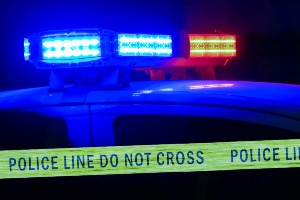 police block off fatal crash caused by impaired driver