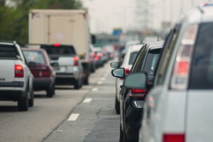 traffic stalled after rear-end crash