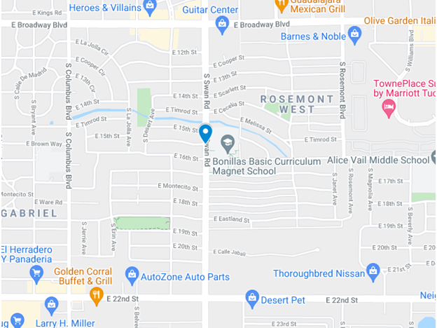 google map image of swan road