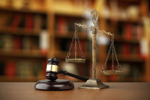 gavel and justice scale