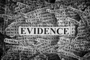 evidence written on scraps of paper