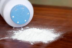baby powder spilled 