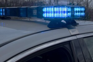 patrol car lights - daytime 