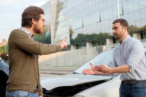 argument following a car crash