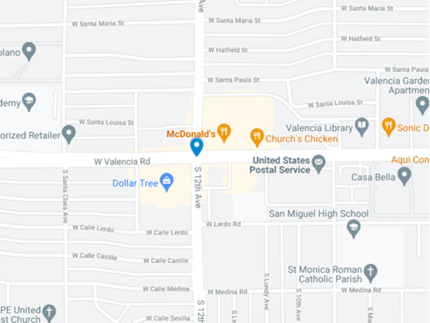 Valencia Road map