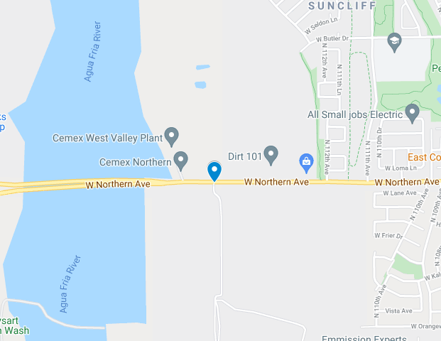 aqua fria river near w northern avenue map