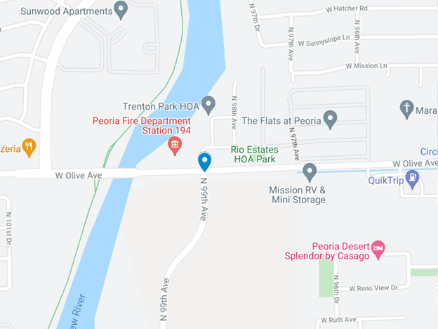 google map image of street where house fire happened