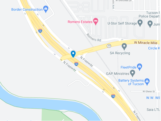 West Miracle Mile map